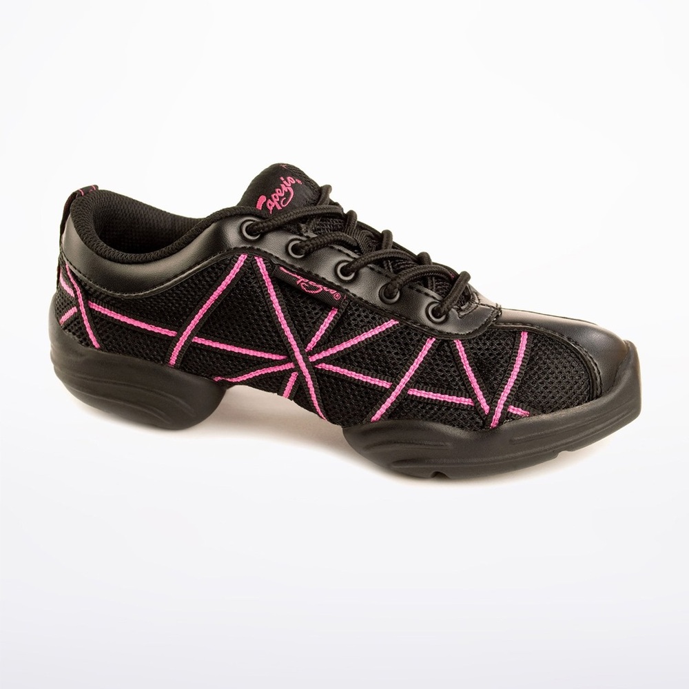 Capezio Web Dance Sneaker size 7.5 Black & Pink